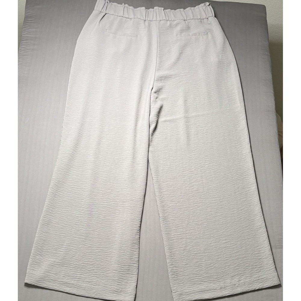 Hilary Radley Women's Wide Leg Crinkle Pants Bundle XL Elastic Pull On Coastal - Picture 8 of 10